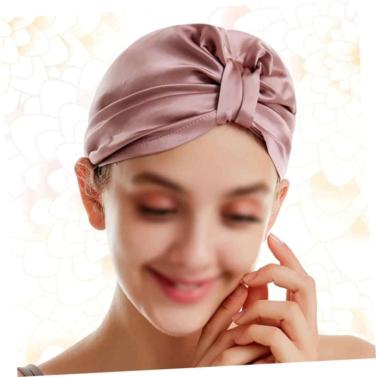 Шапочка для душа Satin-Turban, DOITOOL, 2 шт, 28x28 см, Красный — фото 3