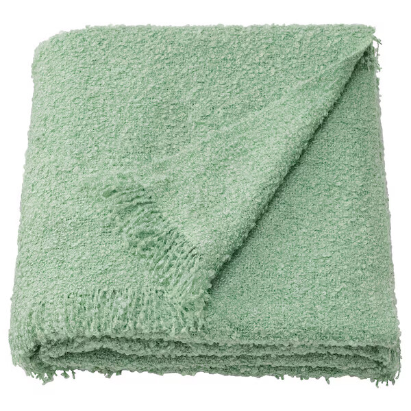 

Плед Ikea Sandbrodd, 130х170 см, светло-зеленый