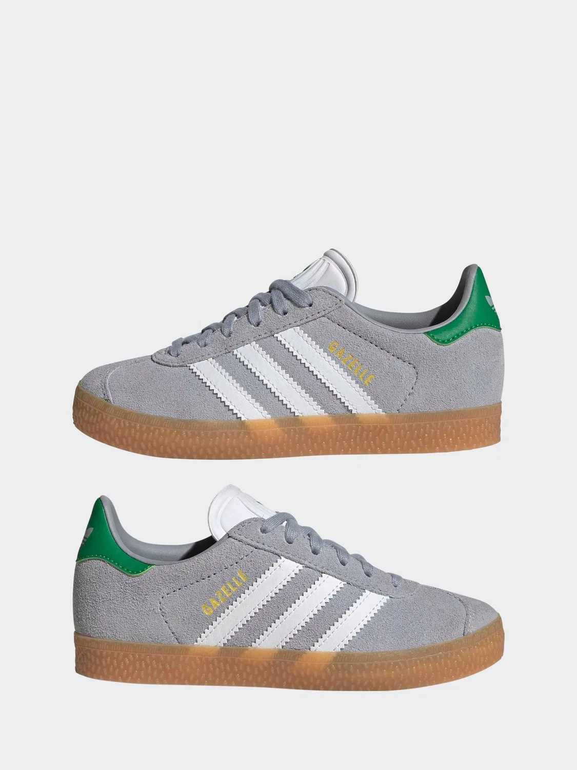 Кроссовки Gazelle, adidas Originals, серый/белый — фото 3