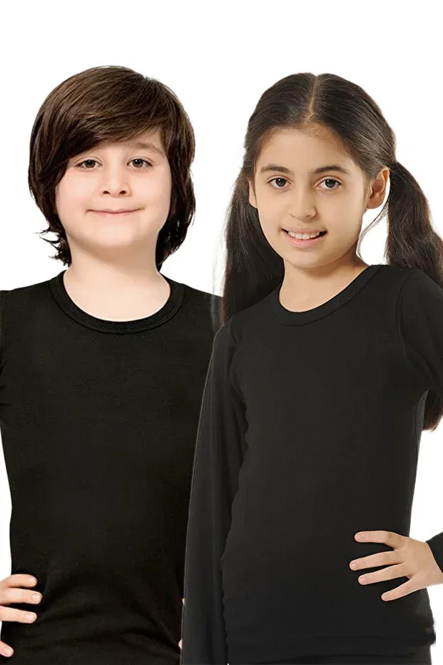 Детское термобелье с длинным рукавом Gümüş Çamaşır, Black