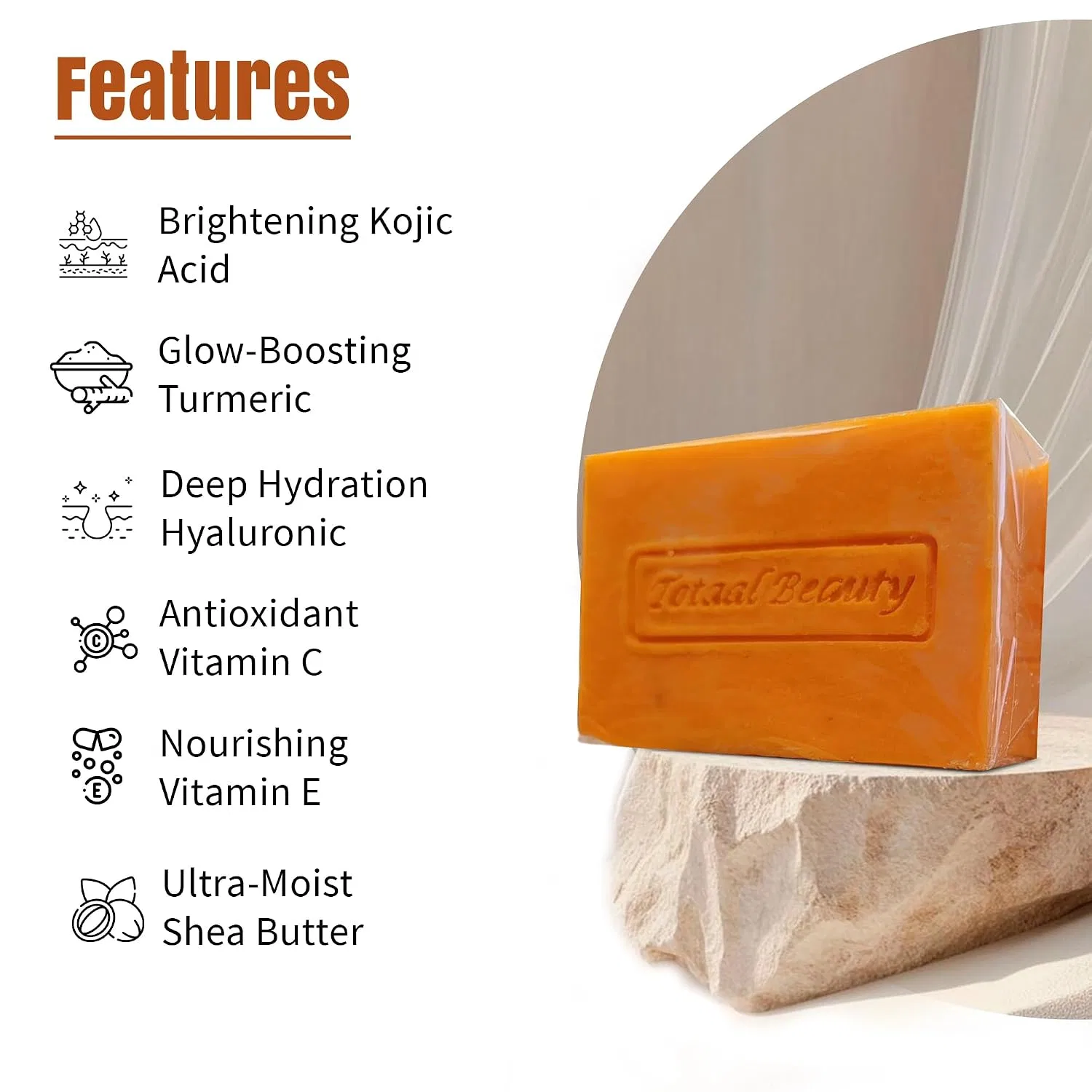 Мыло отбеливающее Kojic Acid Soap Totaalbeauty, 2 шт, 270 г, Lemon — фото 2