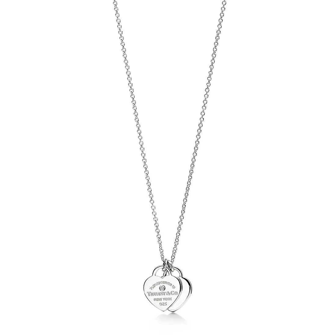 

Подвеска Tiffany & Co. Return to Tiffany Heart Tag, серебро/бриллиант