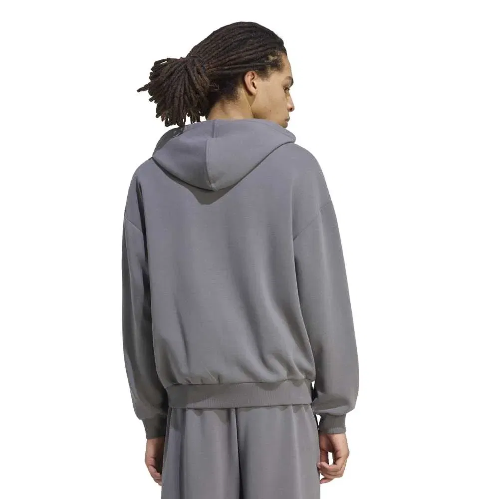 Худи на молнии Soft Lux Adidas, серый — фото 2
