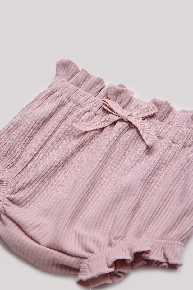 Детские шорты для девочек хлопковые Layette, Pink — фото 3