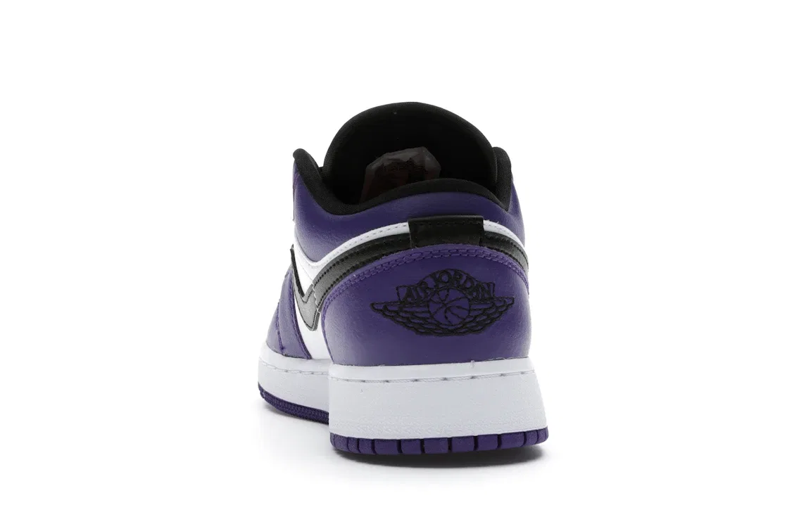 Детские кроссовки Lifestyle с принтом Jordan 1 Low Court Purple White GS Jordan, Court Purple/Black-White — фото 4