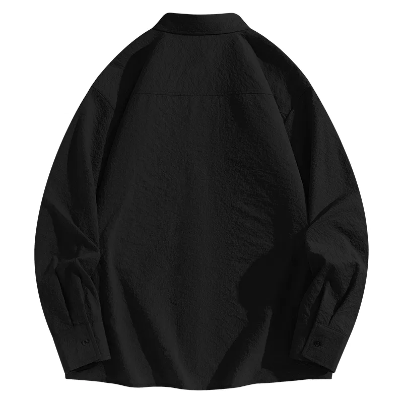Детская рубашка с воротником Miniso, Oat (Bamboo Shadow Breeze Chest Logo) — фото 4