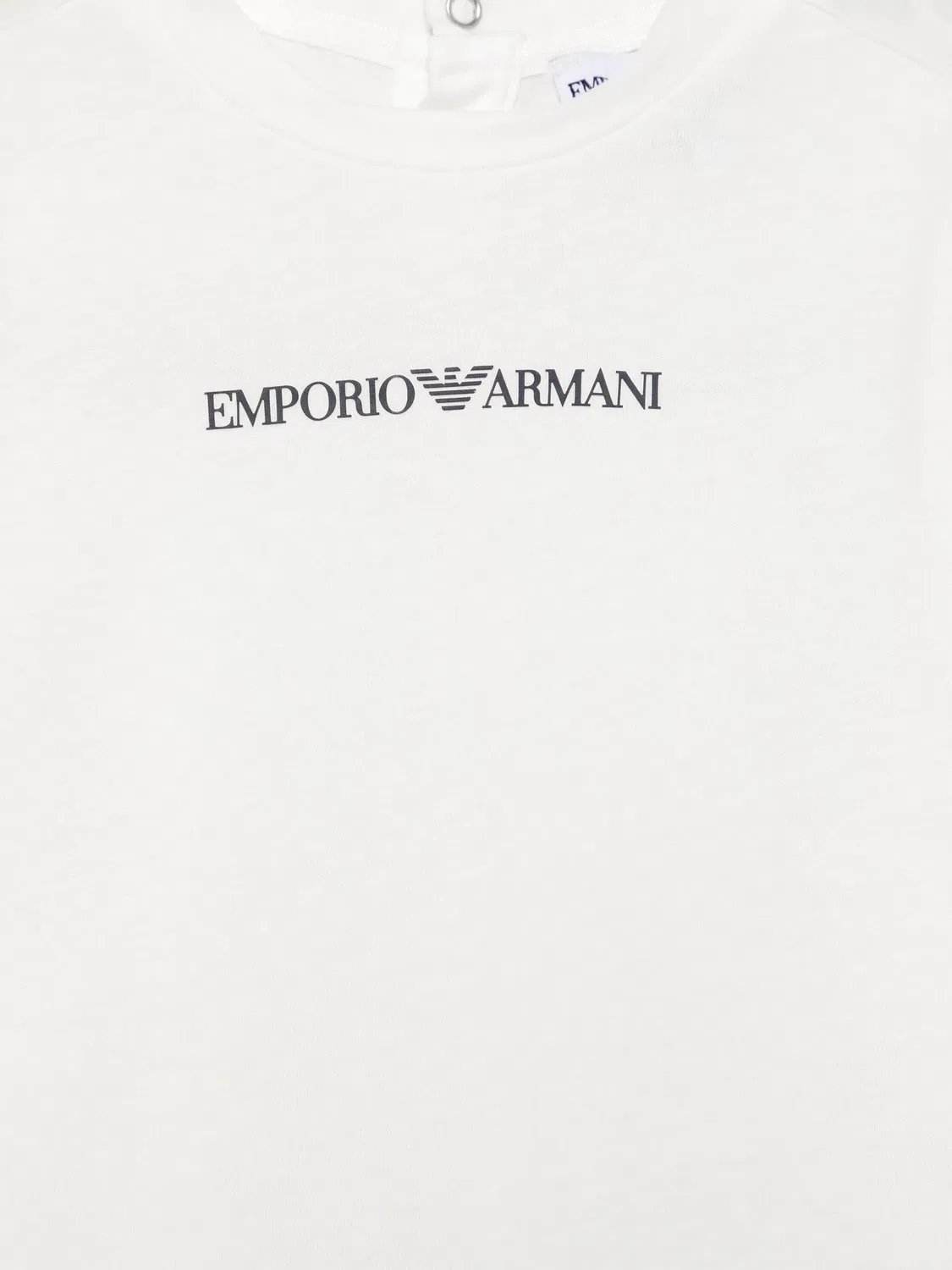 Футболка с логотипом из резины Emporio Armani, белый — фото 2