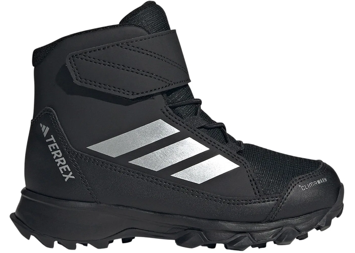 Детские кроссовки утепленные Terrex Snow CF Climawarm Winter Adidas, Core Black/Matte Silver/Core Black