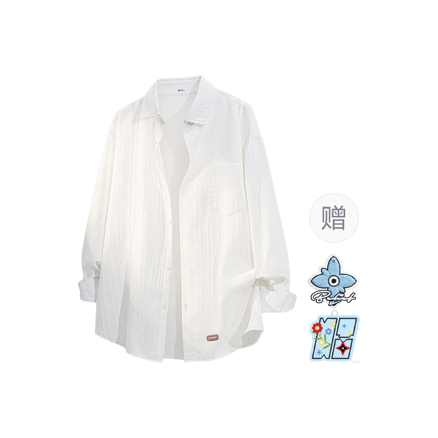Детская рубашка унисекс с отложным воротником, Unisex Lapel Moderate Shirt, WARRIOR