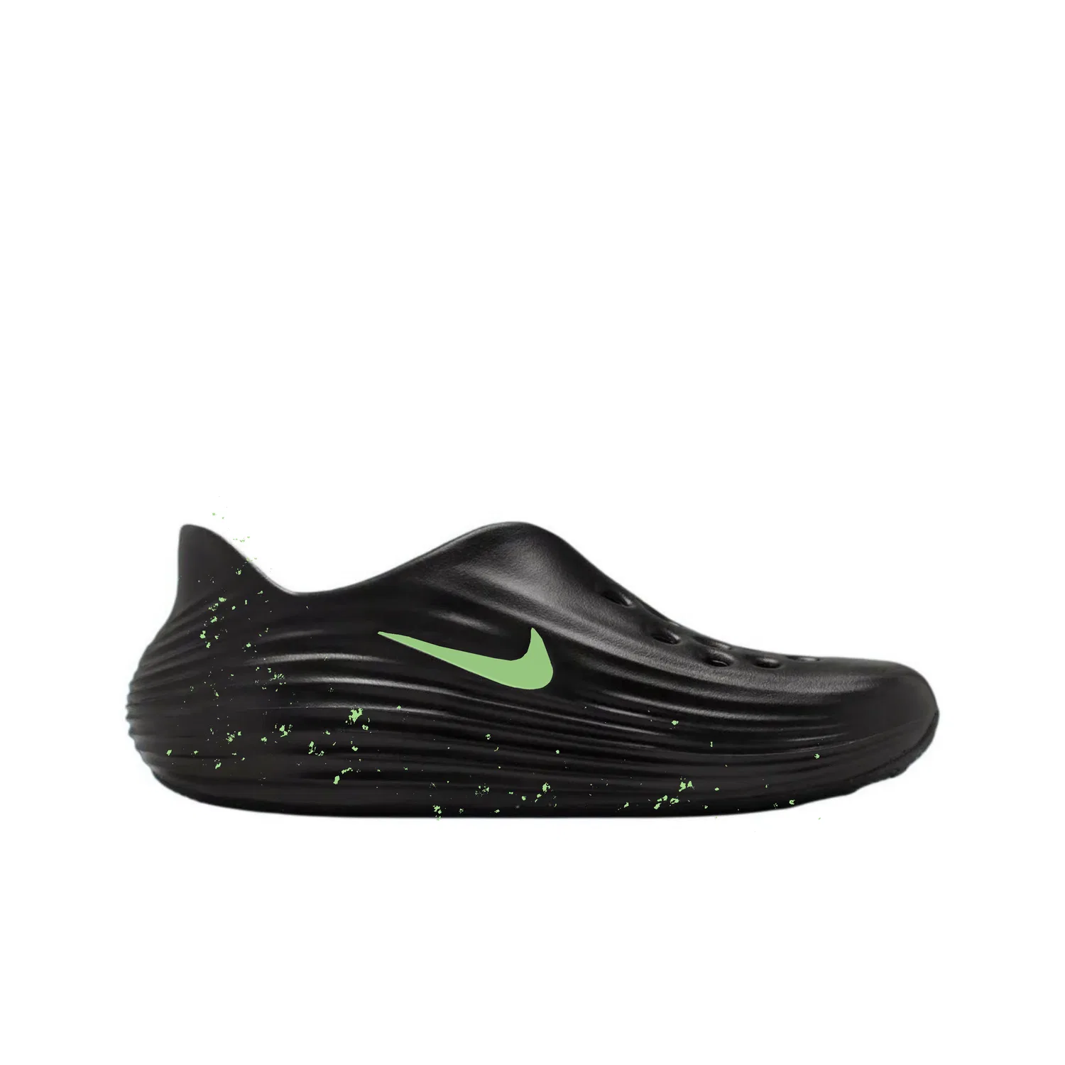 Детские клоги Nike ReactX Rejuven8, Black Green — фото 3