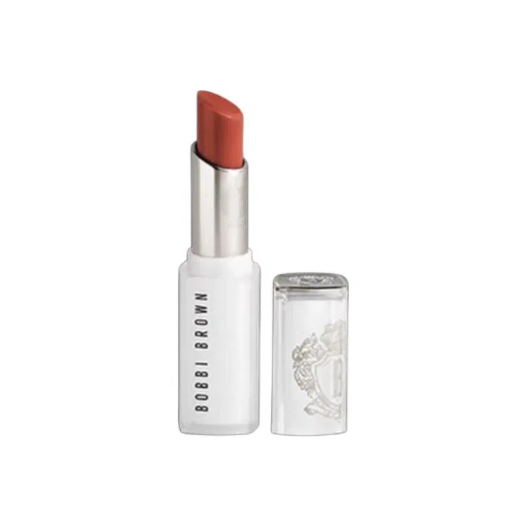 Жидкая помада для губ, глянцевая увлажняющая, BOBBI BROWN, #4 Dewy Cameo Brown