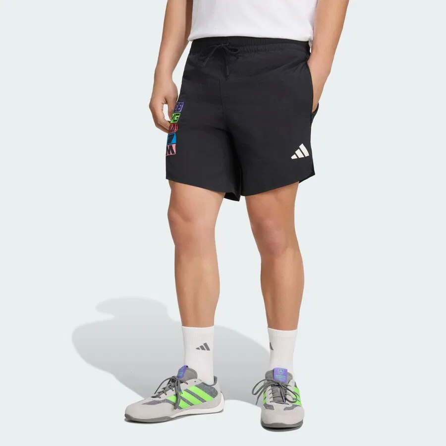 Спортивные брюки ADIDAS PERFORMANCE свободного кроя черного цвета — фото 2