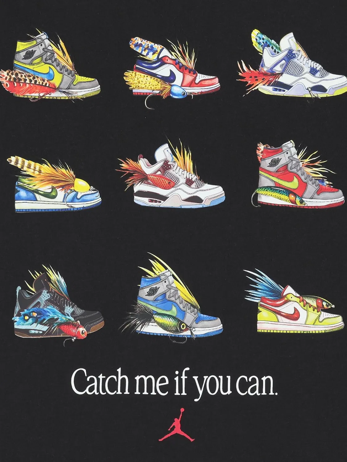 Футболка Fishing Lures с графичным принтом Nike Kids, черный — фото 3