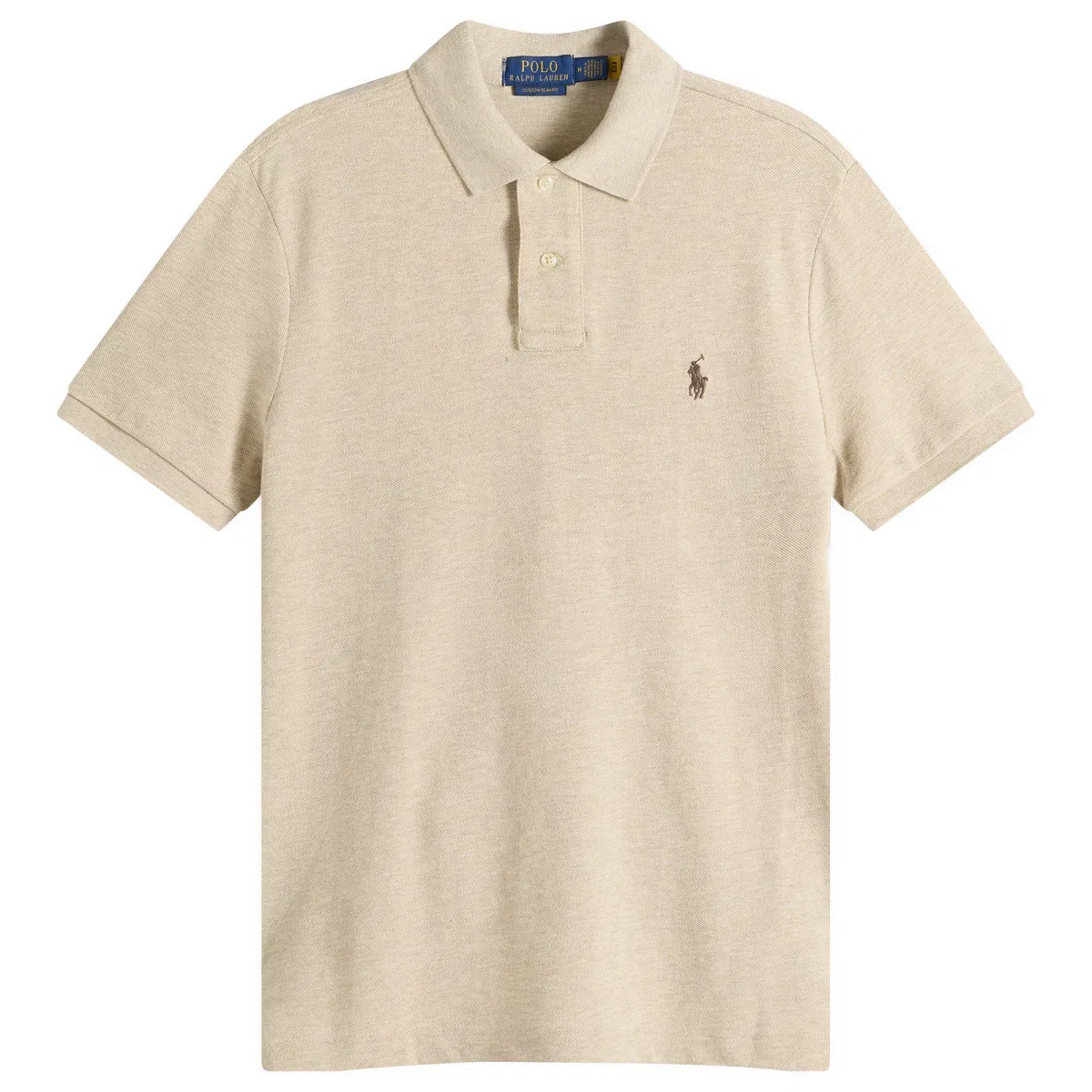 Поло с коротким рукавом Custom Fit Polo Ralph Lauren, Expedition Dune Heather