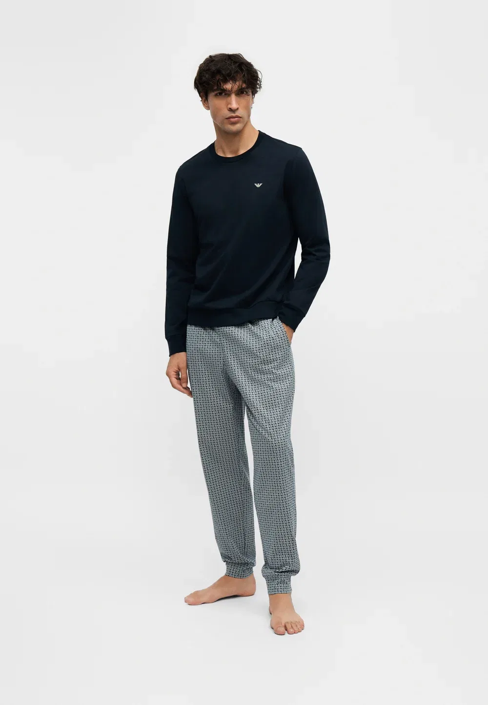 Пижама с манжетами Emporio Armani, Blu — фото 2