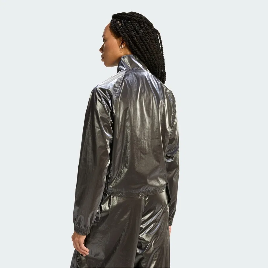Женская ветровка с длинным рукавом Originals F50 Tracktop adidas, Серебристый — фото 2