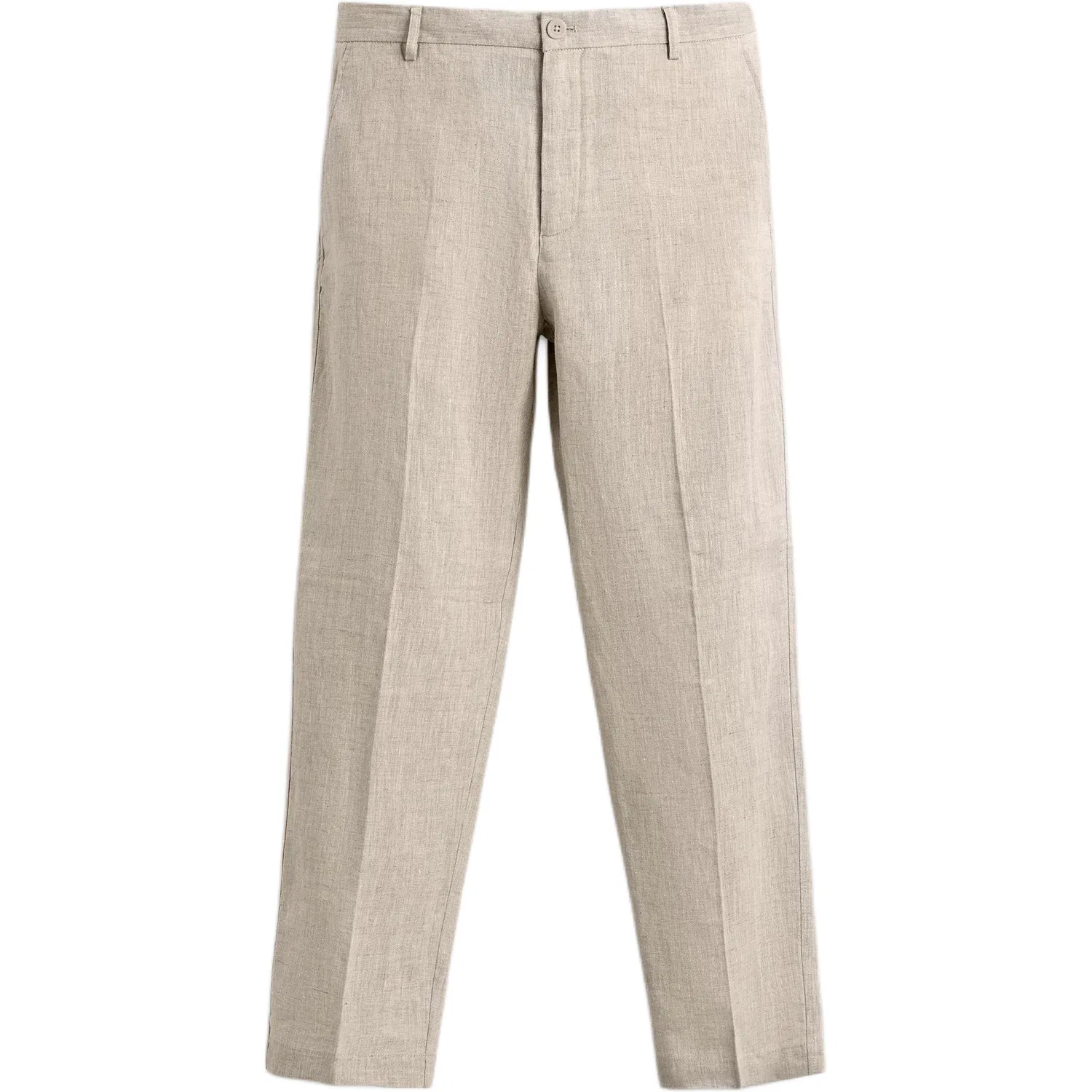 Мужские брюки повседневные прямого кроя Light Beige ZARA, Light Beige