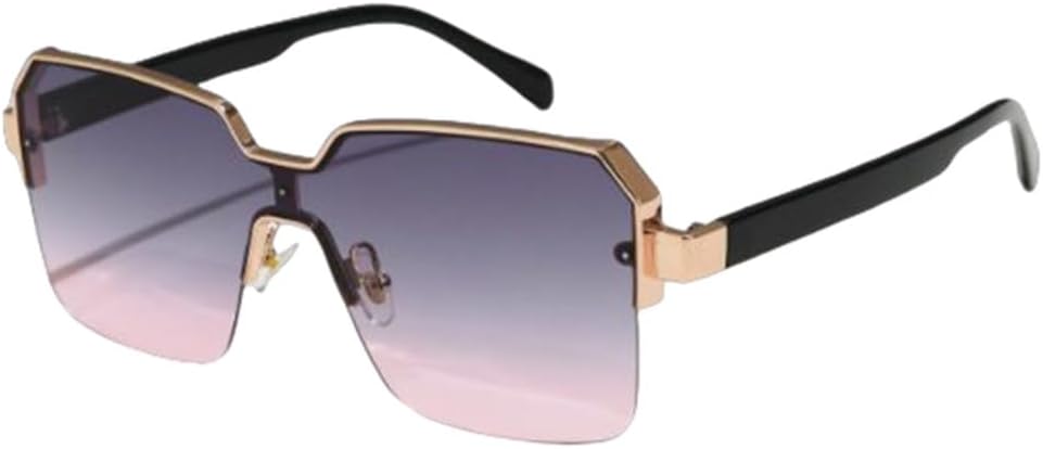 

Мужские и женские солнцезащитные очки для велоспорта, модные винтажные солнцезащитные очки в оправе из сплава, солнцезащитные очки с защитой от УФ-излучения UV400 MTZJH, Grey Pink