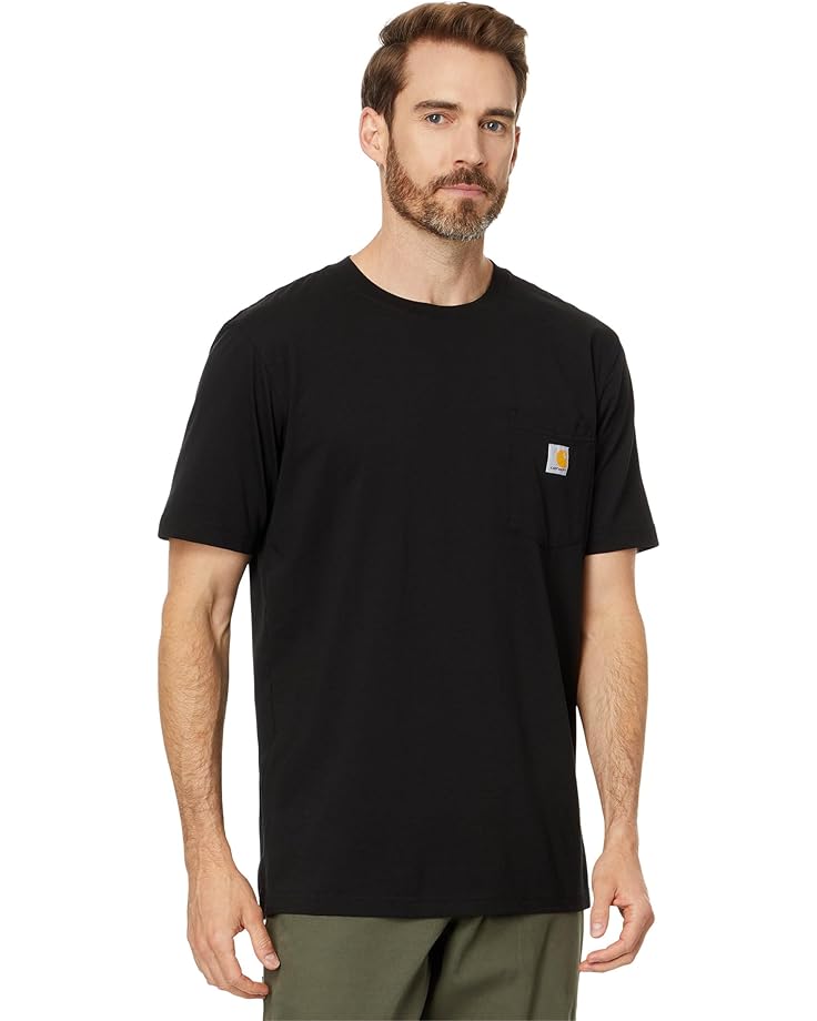 

Толстовка Carhartt Relaxed Fit Lightweight Pocket Short-Sleeve C Graphic T-Shirt, черный