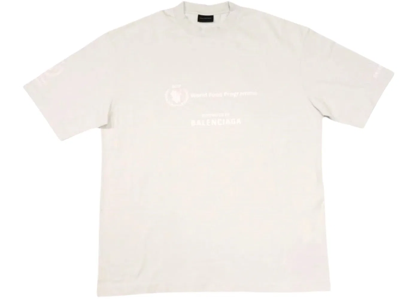 Мужская футболка World Food Program Vintage Logo Balenciaga, White