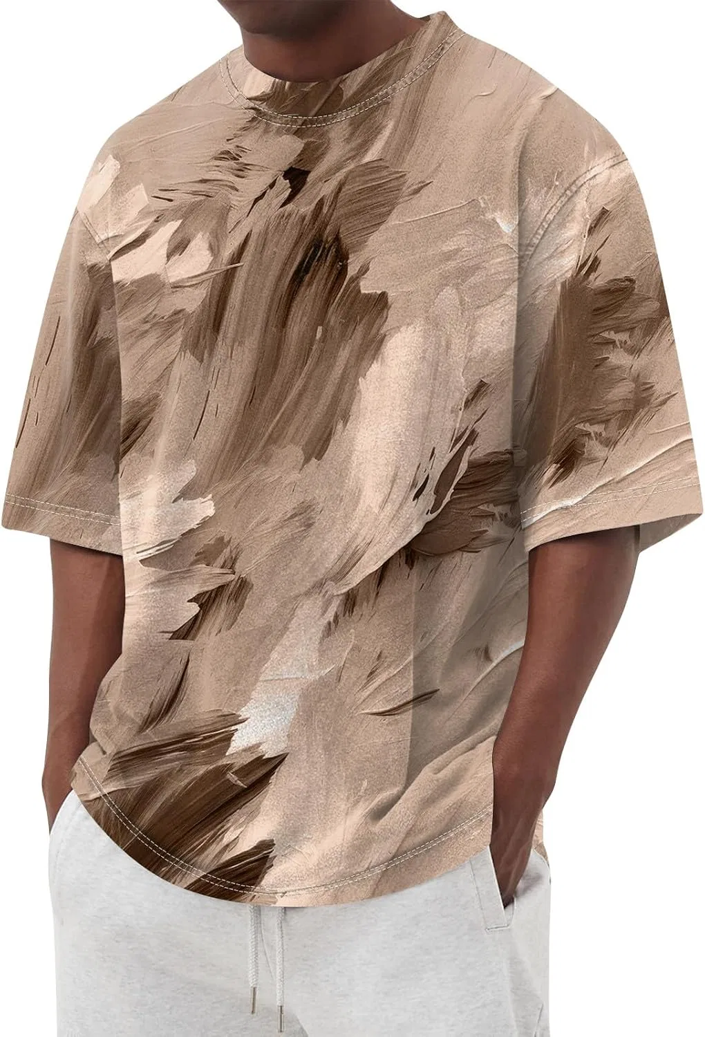 Мужская футболка с коротким рукавом Lightweight Crew Neck, Light Brown