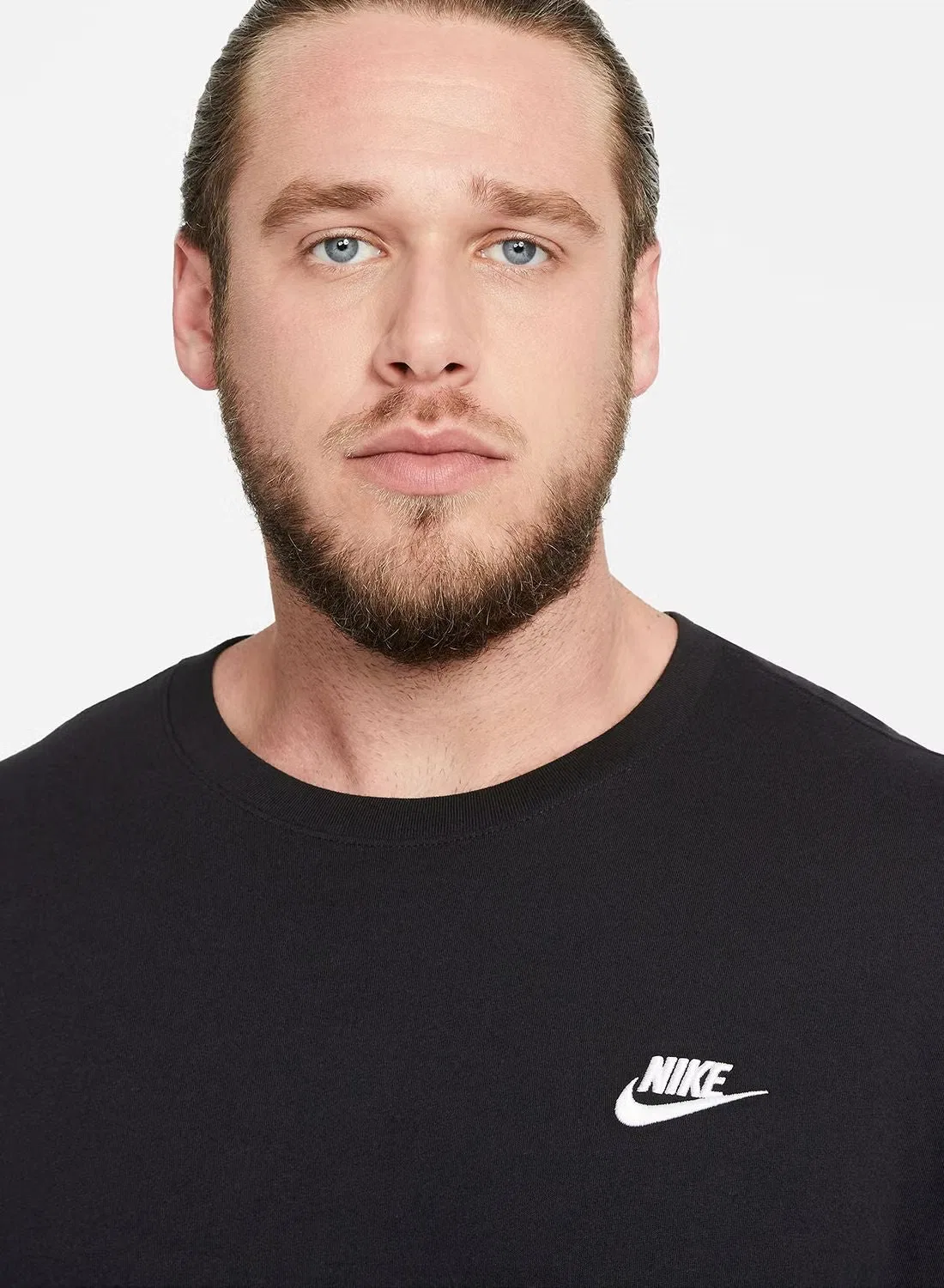 Футболка с принтом Nsw Club Nike, черный — фото 3