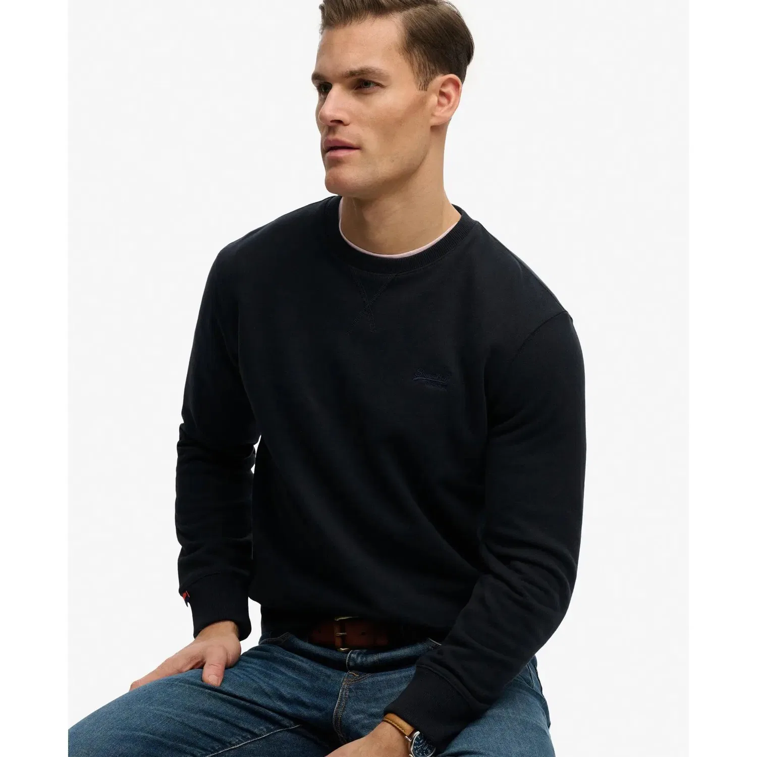 Мужское худи Essential Superdry, BLAU — фото 4