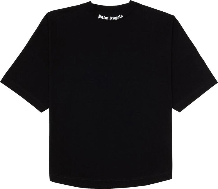 

Футболка Palm Angels Classic Logo Over Tee 'Black/White', черный