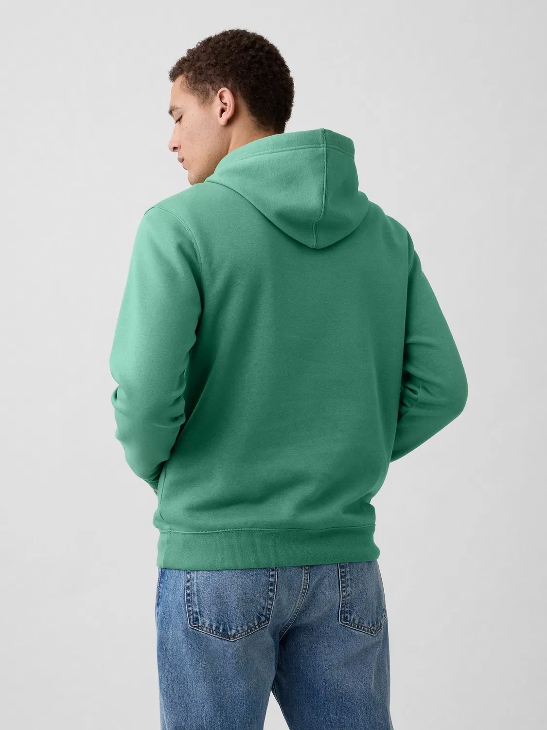 Худи Relaxed Mini-Logo Gap, зеленый — фото 2