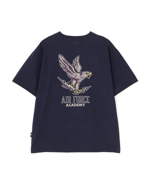 

Футболка с коротким рукавом, хлопок, принт, бренд Avirex, темно-синий