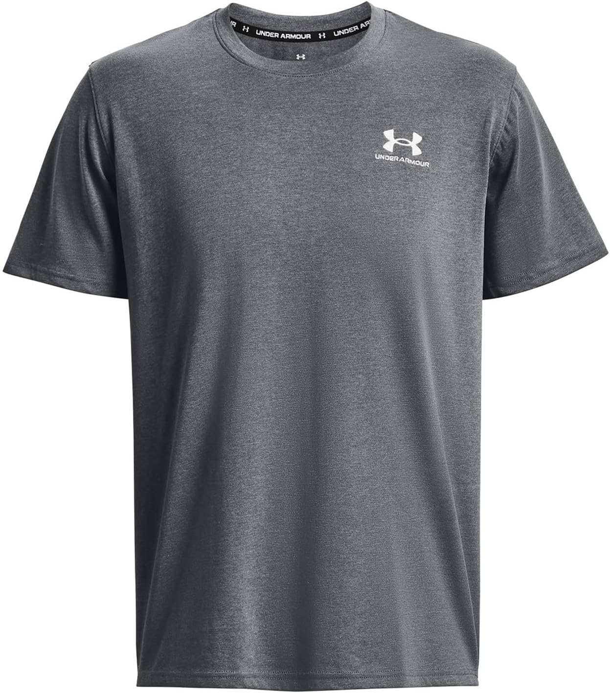 

Мужская футболка Under Armour с коротким рукавом из плотной ткани, (012) Pitch Gray Medium Heather/White/White, Белый, Мужская футболка Under Armour с коротким рукавом из плотной ткани, (012) Pitch Gray Medium Heather/White/White