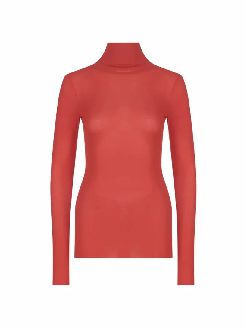 

Шелковая водолазка Jil Sander, красный