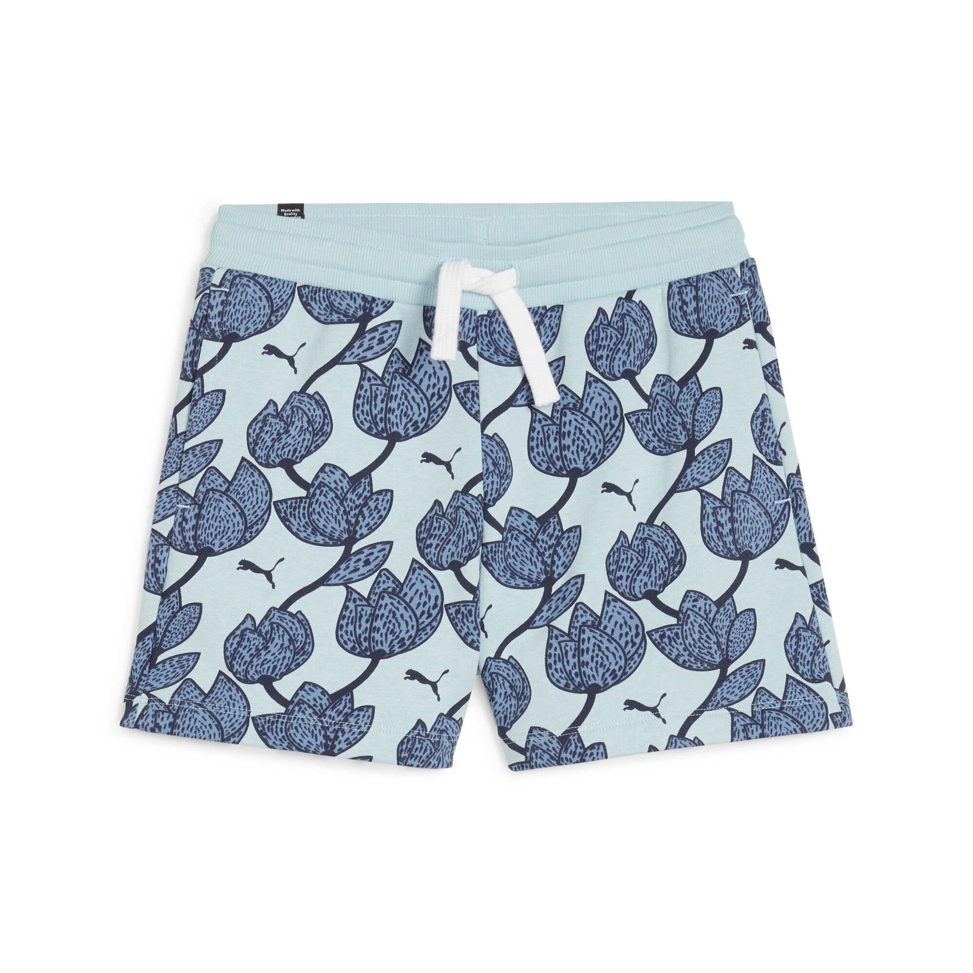 

Шорты PUMA ESS+ BLOSSOM для девочек-подростков, цвет turquoise surf
