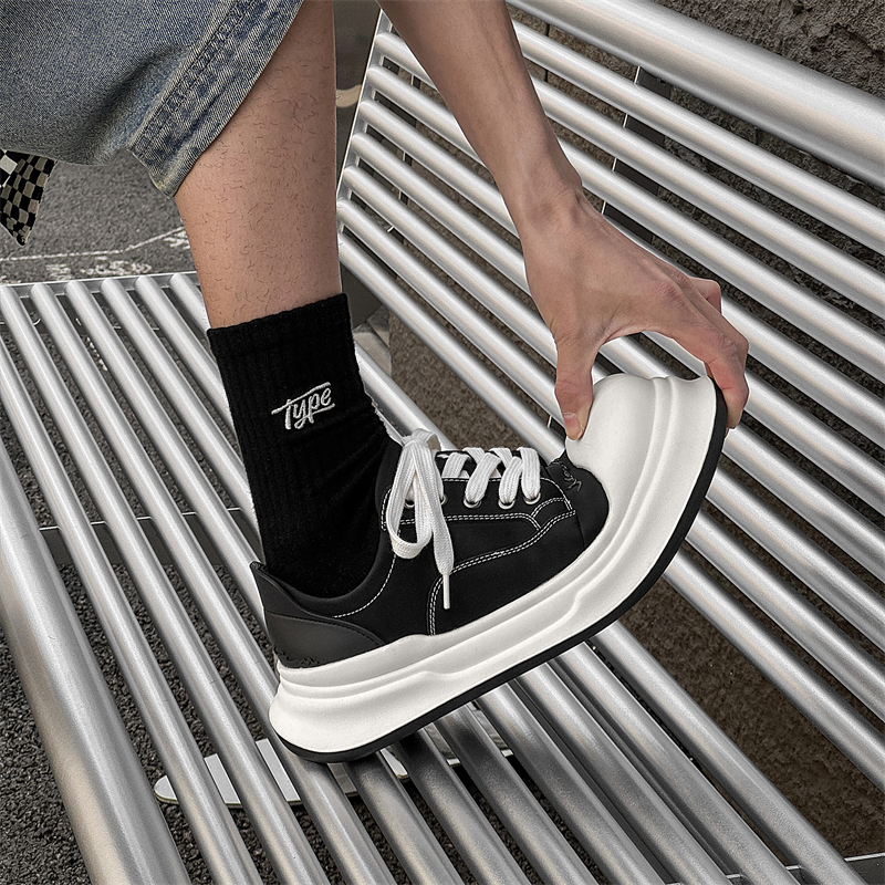 V05 Мужские низкие скейтерские кеды белые, цвет White Men's — фото 4
