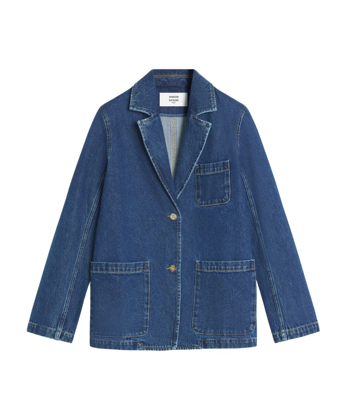 

Джинсовая куртка классического кроя Maison Kitsunã, синий