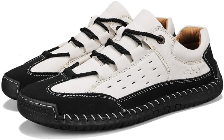 

Мужские походные ботинки на щиколотку Чукка, слипоны, дышащие лоферы, ручной работы, модные кроссовки, прогулочные и водительские туфли Generic, белый