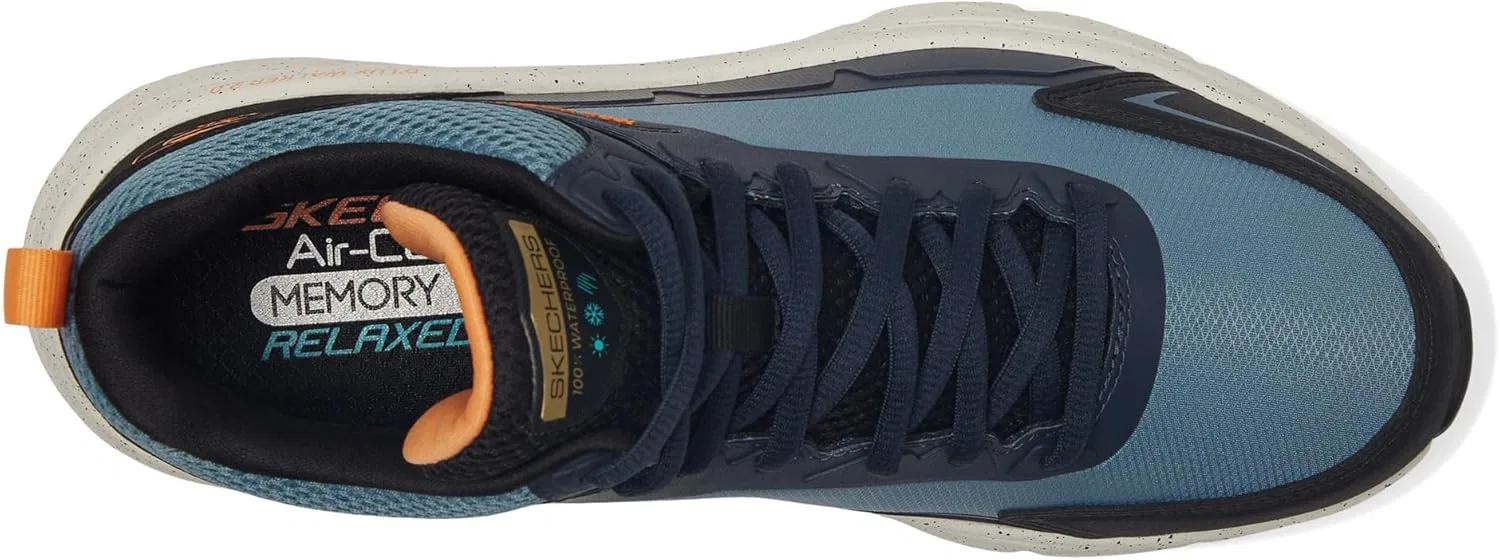 Мужские водонепроницаемые кроссовки Skechers D'lux Walker 2.0 Grailo, синий/оранжевый — фото 2