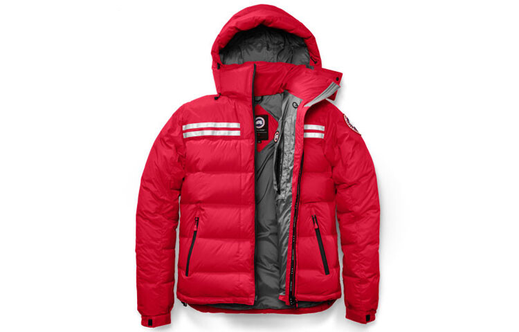 

Мужской пуховик Canada Goose, красный