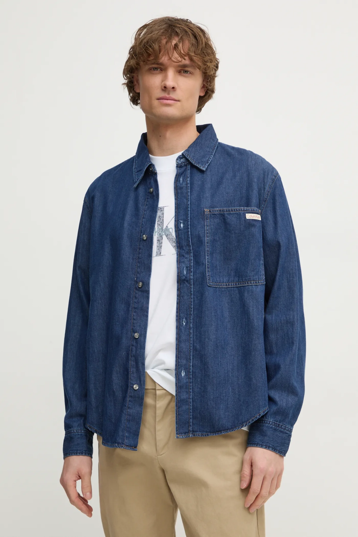 

Джинсовая рубашка Calvin Klein Jeans, синий