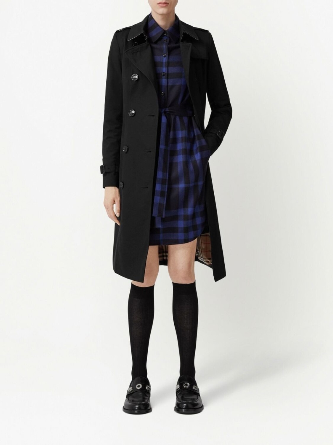 Тренч Burberry Chelsea Heritage, черный — фото 2