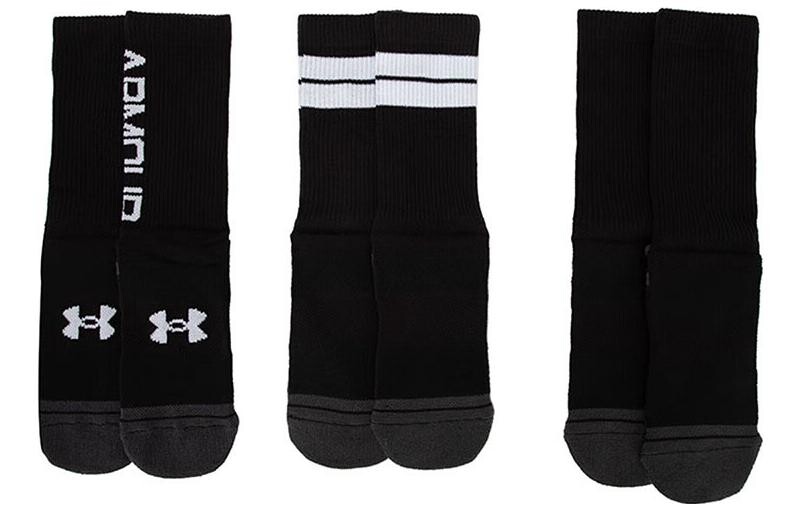 

Носки унисекс до середины икры Under Armour, цвет 3 Pack (Black)