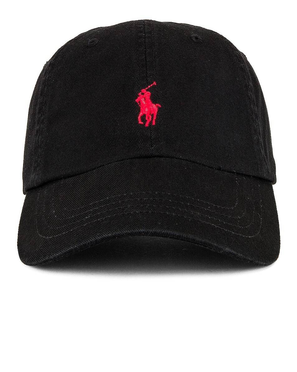 

Кепка Чино Polo Ralph Lauren, цвет Black & Red