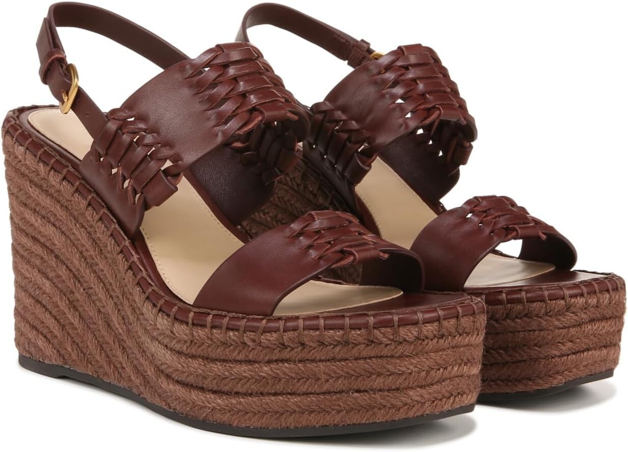 

Туфли Veronica Beard Riya Espadrilles, цвет Cedar Brown Leather