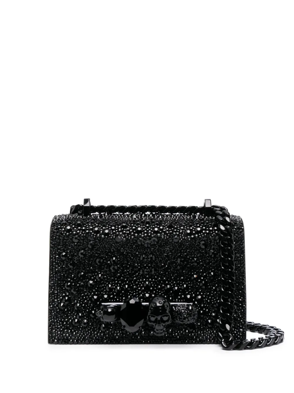 

Мини-сумка через плечо The Biker Jewelled Alexander McQueen, черный