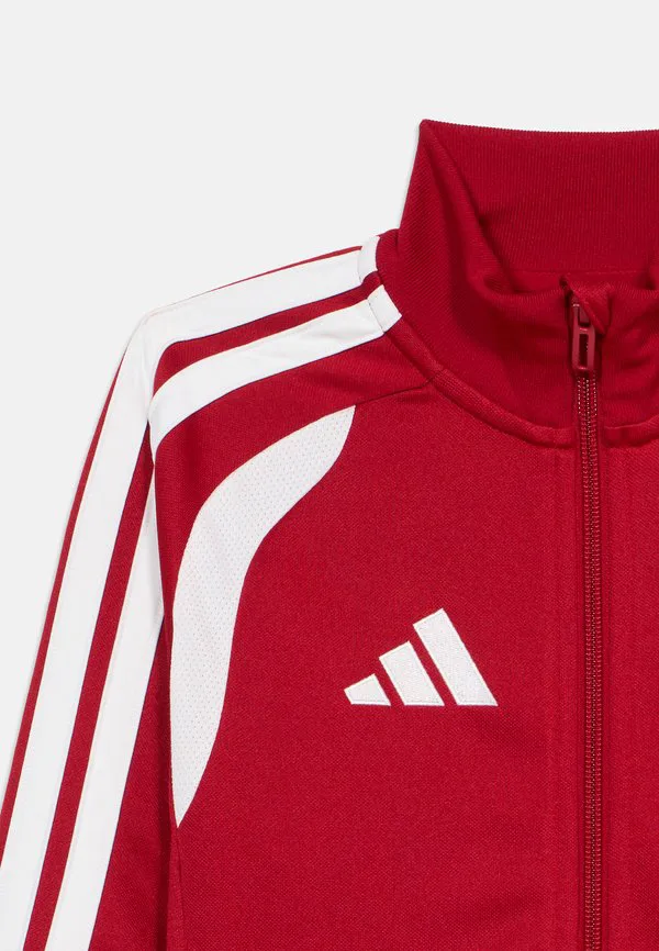 Детская тренировочная куртка tiro league, унисекс, толстовка на молнии Adidas Performance, Team Power Red/White — фото 4