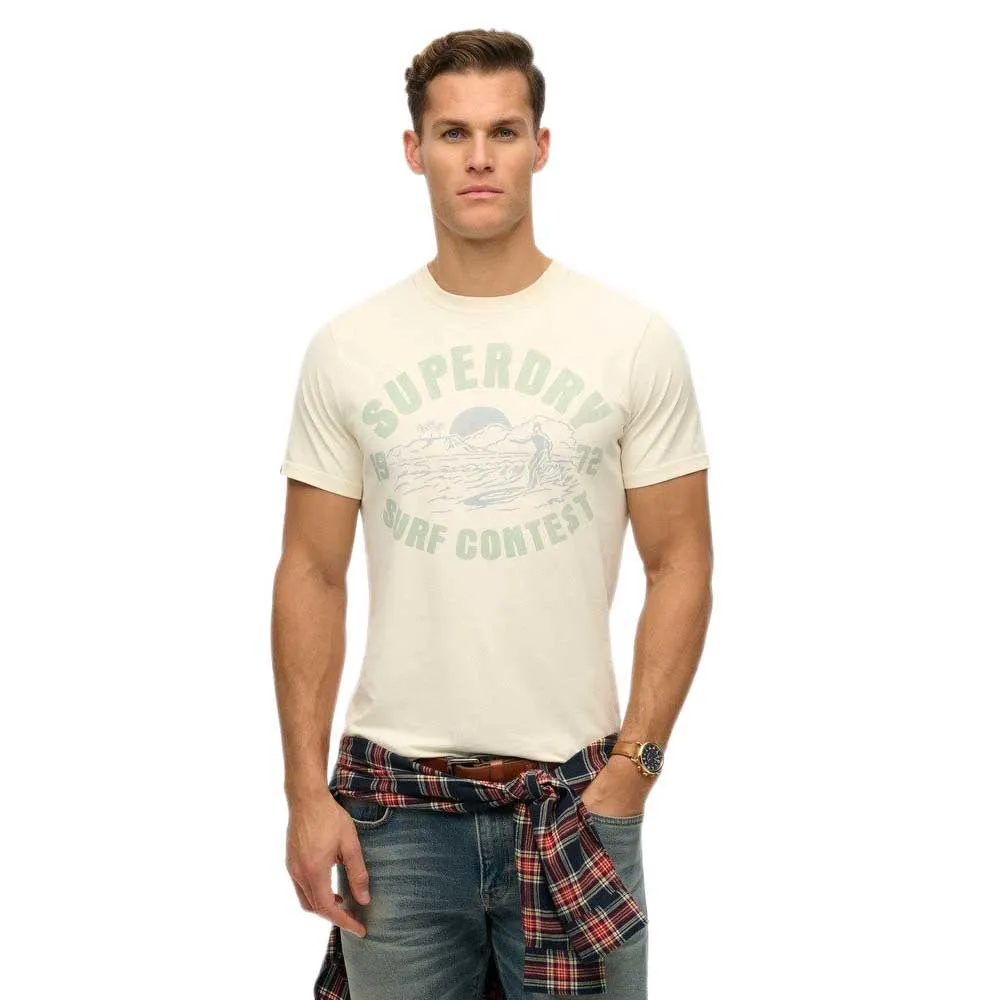 

Футболка с коротким рукавом Superdry Lo-Fi Outdoor Relaxed, бежевый