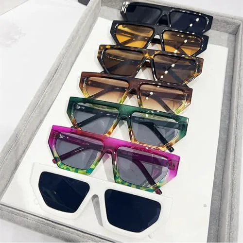 

Модные солнцезащитные очки «кошачий глаз» 2026 года для женщин, градиентные линзы, винтажный простой стиль, трендовые очки с защитой от УФ-излучения UV400 MTZJH, C4