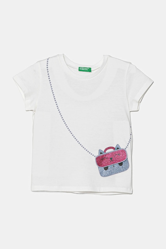 

Детская хлопковая футболка United Colors Of Benetton, белый