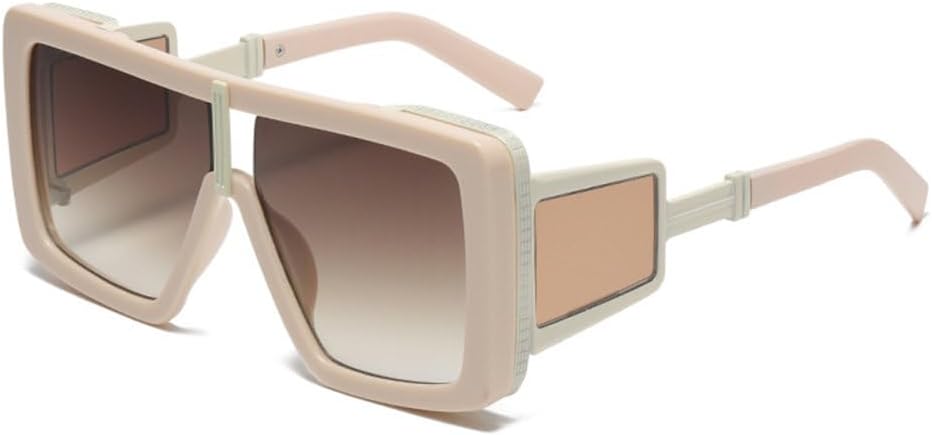 

MUTYNE Модные солнцезащитные очки большого квадратного размера для женщин, классические роскошные солнцезащитные очки в стиле ретро для мужчин с принтом, большие оправы, C4