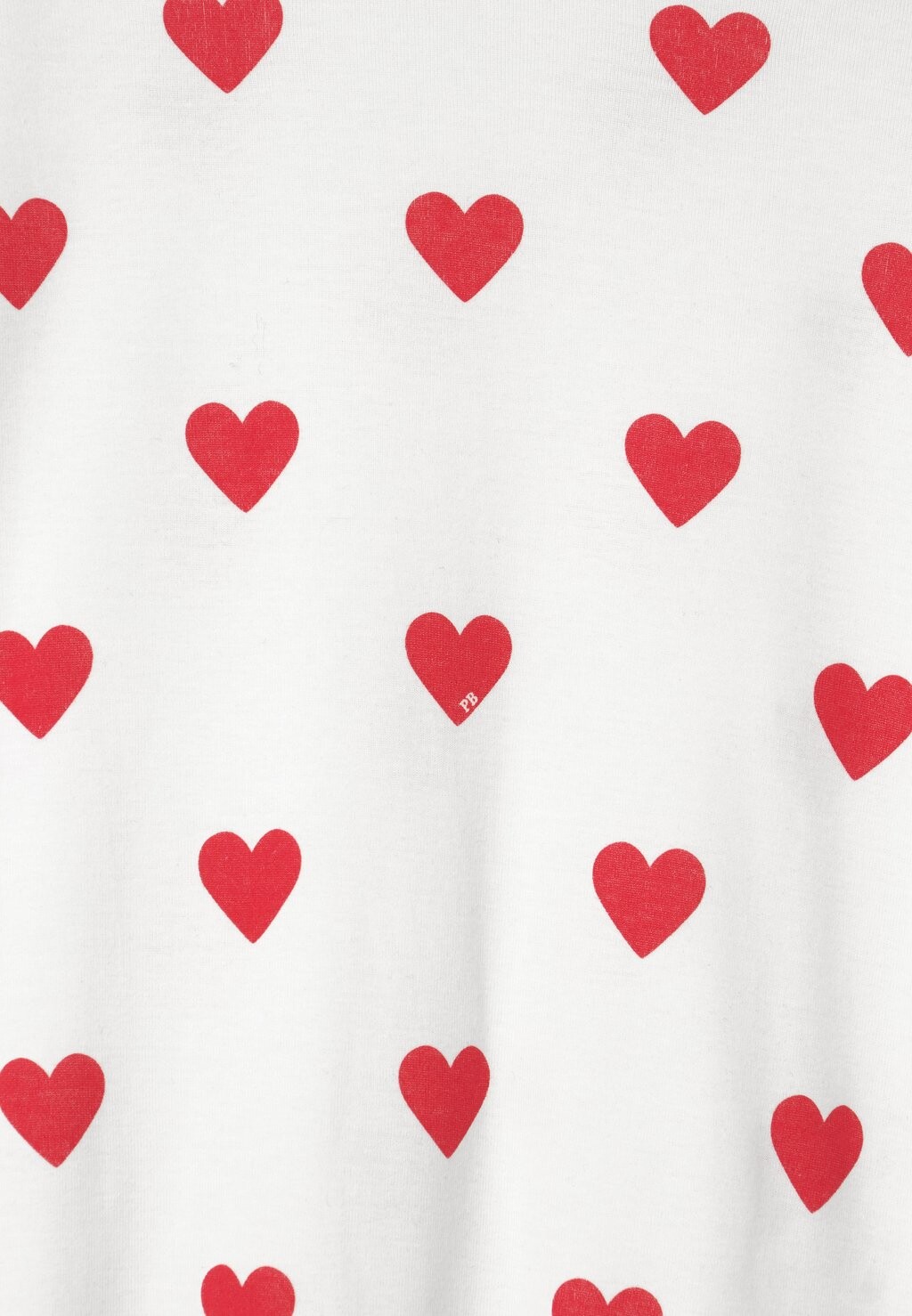 Ночная рубашка Heart Petit Bateau, цвет marshmallow/terkuit — фото 3